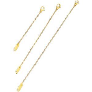 Chic and Hypoallergenic Necklace Extenders in 2in, 4in, 6in Lengths - Gift Ready